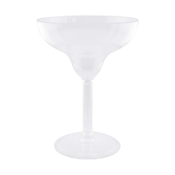 Plastic Large Margarita Glass Vase Table Centerpiece, 9-inch, Clear