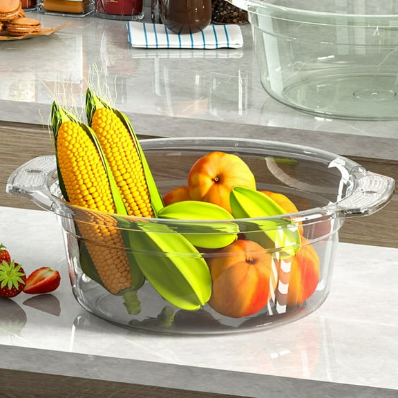 Plastic Large-capacity Wash Basin Dishpan Storage Container Washing up Basin Washtub Dish Basin Laundry Basket for Vegetable Fruits Clothes Camping