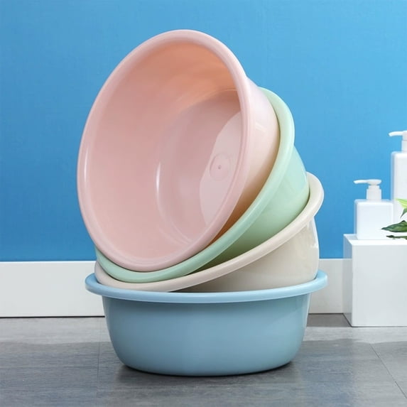 Plastic Laundry Basin Square Washbasin Thickened Durable for Household Use Washing Vegetables and Feet Non-Slip Design Easy to Carry for Dormitory Students and Home Utility Topliu
