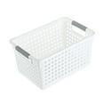 thumbnail image 1 of Plastic Laundry Basket with Handle – Multi-Purpose Storage for Home & Dorm, 5 Sizes (White, Lightweight & Ventilated), 1 of 5