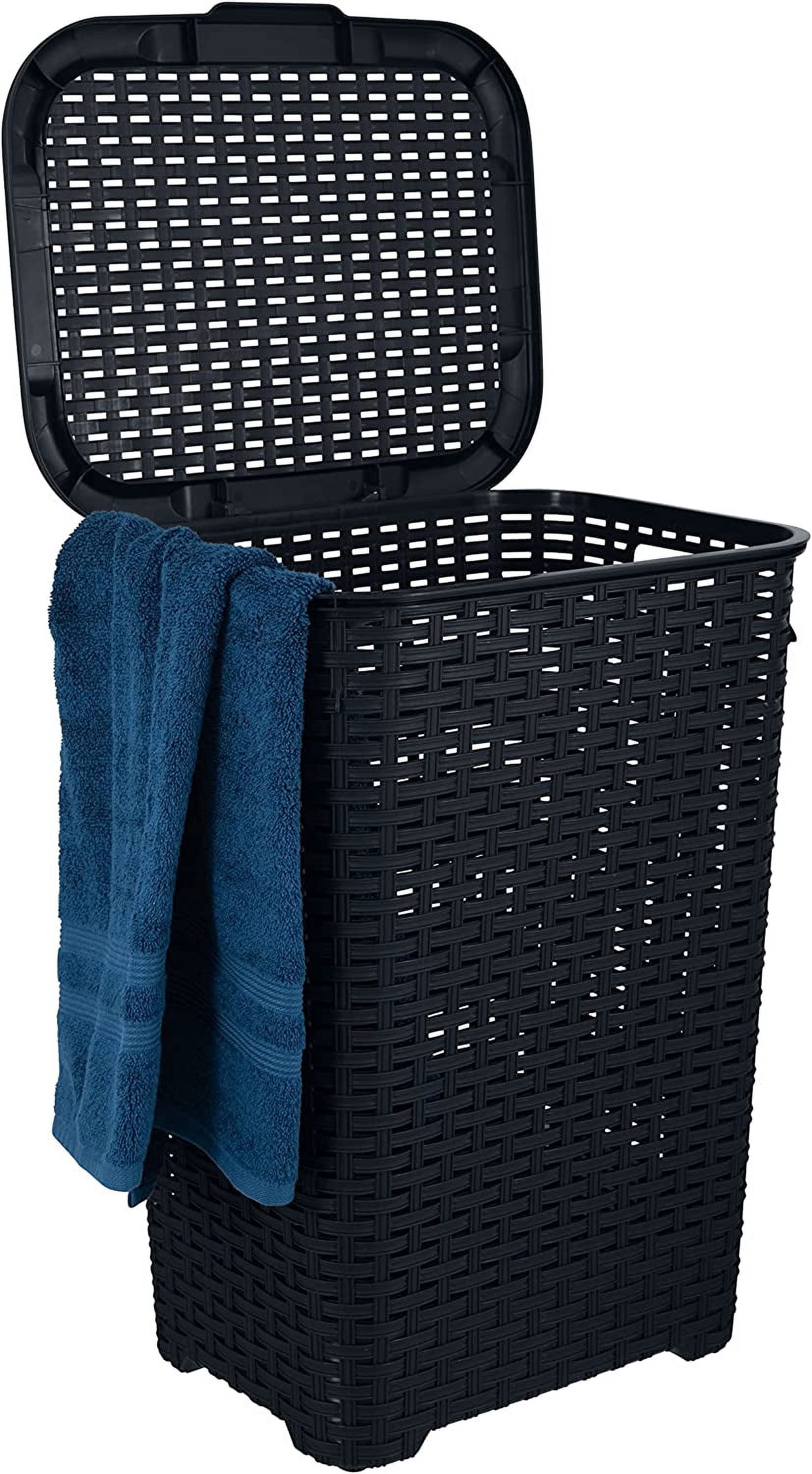 Black Hamper With Lid