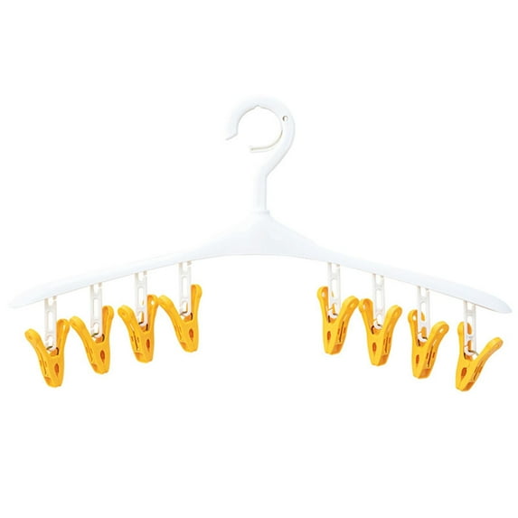 Plastic Laundry Rack Drying Rack 6 Clips 8 Clips Windproof Design Rotatable
