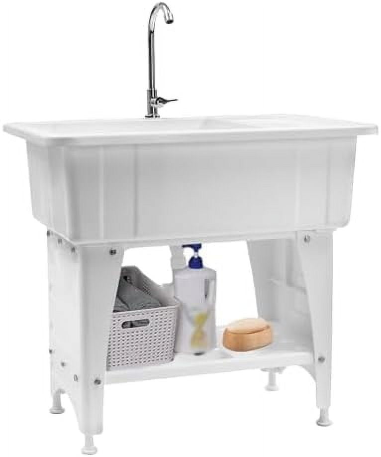 Plastic Laundry Room Sink,Freestanding Laundry Utility Sink Tubs with ...