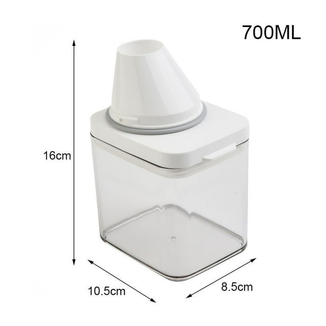 Plastic Laundry Washing Up Powder Container Soap Detergents Storage Box