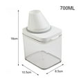 thumbnail image 1 of Plastic Laundry Washing Up Powder Container Soap Detergents Storage Box Lid/ New, 1 of 7