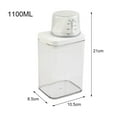 thumbnail image 1 of Plastic Laundry Washing Up Powder Container Soap Detergents Storage Box Lid, 1 of 5