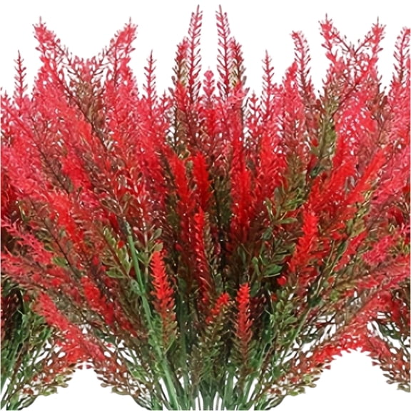 Plastic Lavender Potted Plant for Home Decor, Faux Lavender Flowers Low Maintenance Indoor Outdoor Decoration with Realistic Look,A