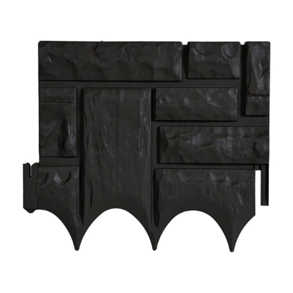 Plastic Lawn Border Fence, Yard Grass Stone Separation Panel, Modular Landscape Edging Barrier for Outdoor Garden Tree Ring Courtyard Decoration