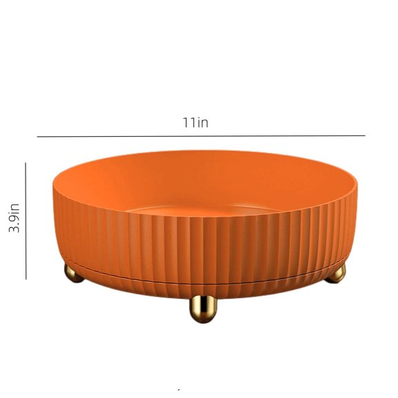 Plastic Lazy Susan, Non-Skid Turntable Organizer for Cabinet, Kitchen, Pantry Organization Storage, Refrigerator, Vanity Makeup, Bathroom Countertop Organizing, Rotating Spice Rack