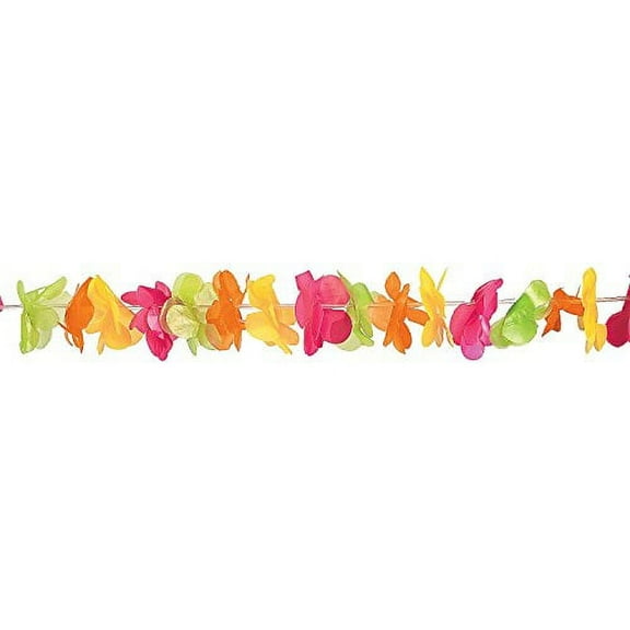 Plastic Lei Garland (100Ft) - Party Decor - 1 Piece