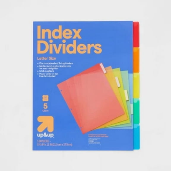 Plastic Letter Index Dividers