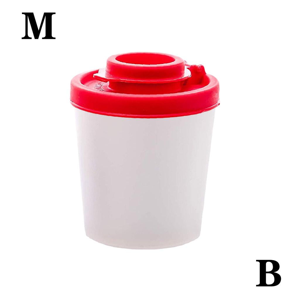 Plastic Lid Salt And Pepper Shakers Clear Pots Dispensers Jars Set Cruet T1X5