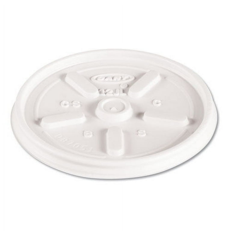 Plastic Lids for Foam Cups, Bowls and Containers, Vented, Fits 6-14 oz, White, 100/Pack, 10 Packs/Carton Plastic Lids for Foam Cups, Bowls and Containers, Vented, Fits 6-14 oz, White, 100/Pack, 10 Packs/Carton