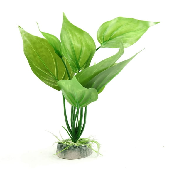 Plastic Lifelike Leaves Plant Aquarium Terrarium Decor for Reptiles Amphibians