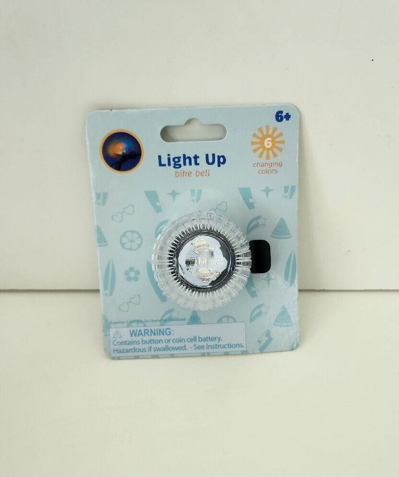 Plastic Light up Bike Bell Multicolored (pack of 2)