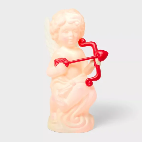 Plastic Lit Cupid Figural