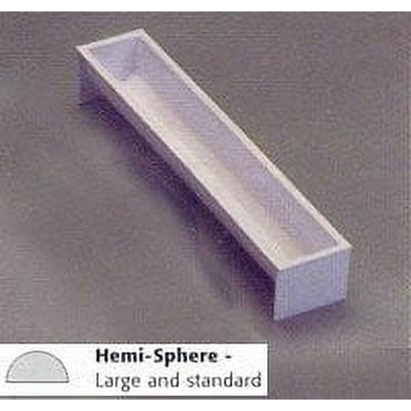 Plastic Log Mold 19" L. X 2 3/4" W. - Large Hemi-sphere