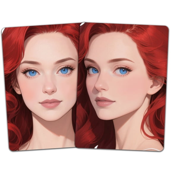 Plastic Makeup Painting Practice Board Reusable Face Painting Exercise Template Rectangle 29.7x21cm 2pcs/set Human Pattern Mixed Color