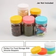 thumbnail image 1 of Plastic Mason Jar Lid Regular and Wide Mouth Mason Canning Jars Top Food Storage 20 Pack Assorted Color, 1 of 7