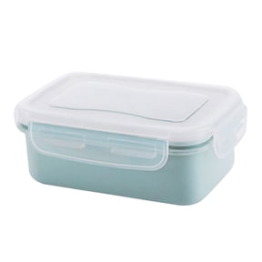 Plastic Meal Prep Containers with lids,Food Storage Containers with Leak Proof Snap Lock Lids, Airtight lunch Boxes,Kitchen Storage,Oven,Freezer and Dishwasher Safe, BPA Free(Blue,5.51x3.74x2.05")