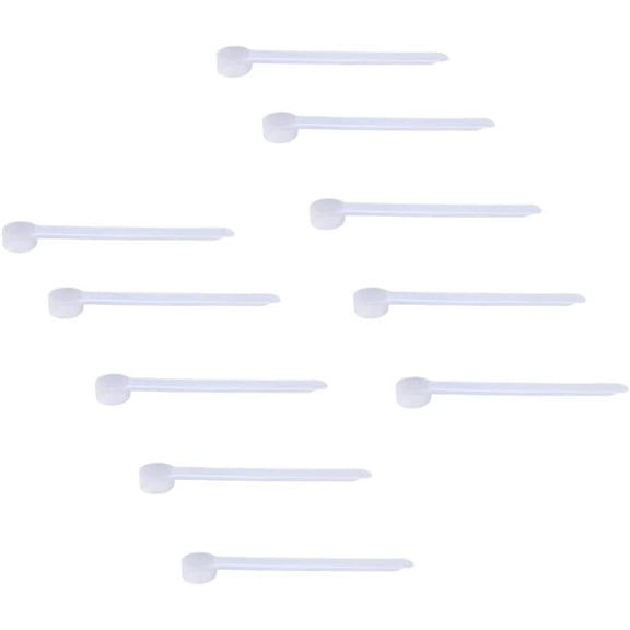 Plastic Measuring Scoop, (1.25 cc | 1/4 teaspoon | 1.25 mL) Long Handle Spoons for Powders, Granules, Coffee, Pet Food, Baking Supplies, Protein and Other Dry Goods, BPA Free (Set of 10)