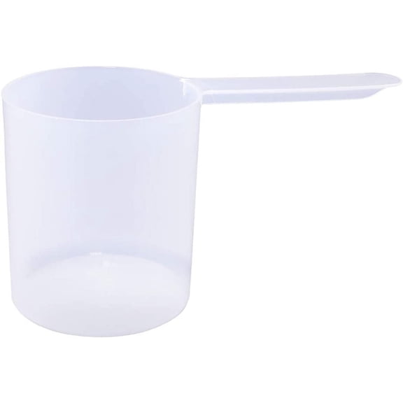 Plastic Measuring Scoop, (148 cc | .625 Cup | 5 oz. | 148 mL) Long Handle Spoons for Powders, Granules, Coffee, Pet Food, Baking Supplies, Protein and Other Dry Goods, BPA Free (Set of 1)