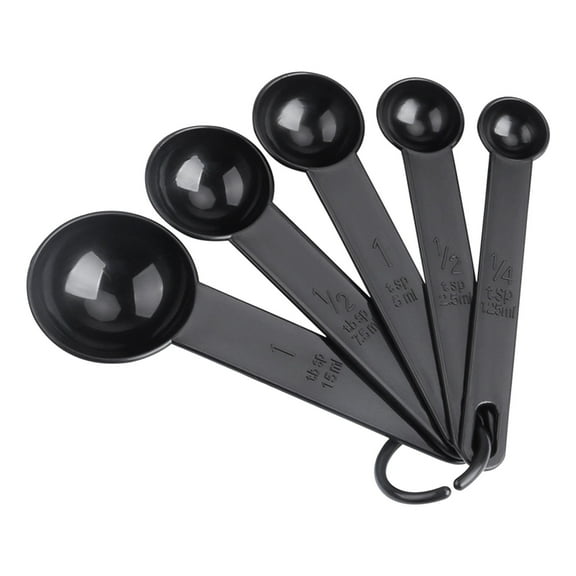 Plastic Measuring Spoon Set Of 5 Pieces With Scale Baking Measuring Instrument Color Measuring Spoon Spoon Baking Tool kitchen Gadgets