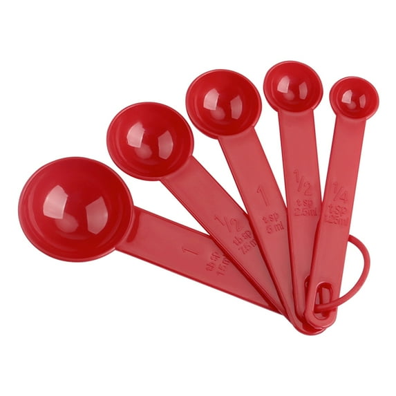 Plastic Measuring Spoon Set Of 5 Pieces With Scale Baking Measuring Instrument Color Measuring Spoon Spoon Baking Tool kitchen Gadgets