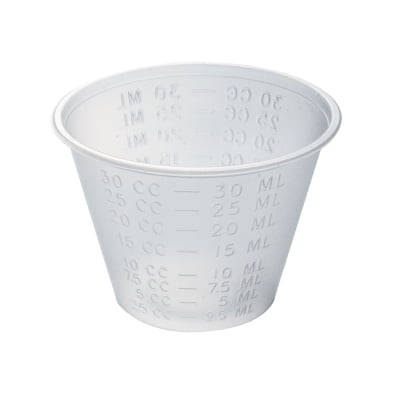 Plastic Medicine Cups, 30 mL, 30 CC, 5000 Count