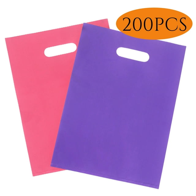 Plastic Merchandise Bags Gift Bags Goodie Bags Plastic Shopping Bags with Handles Packaging Bags