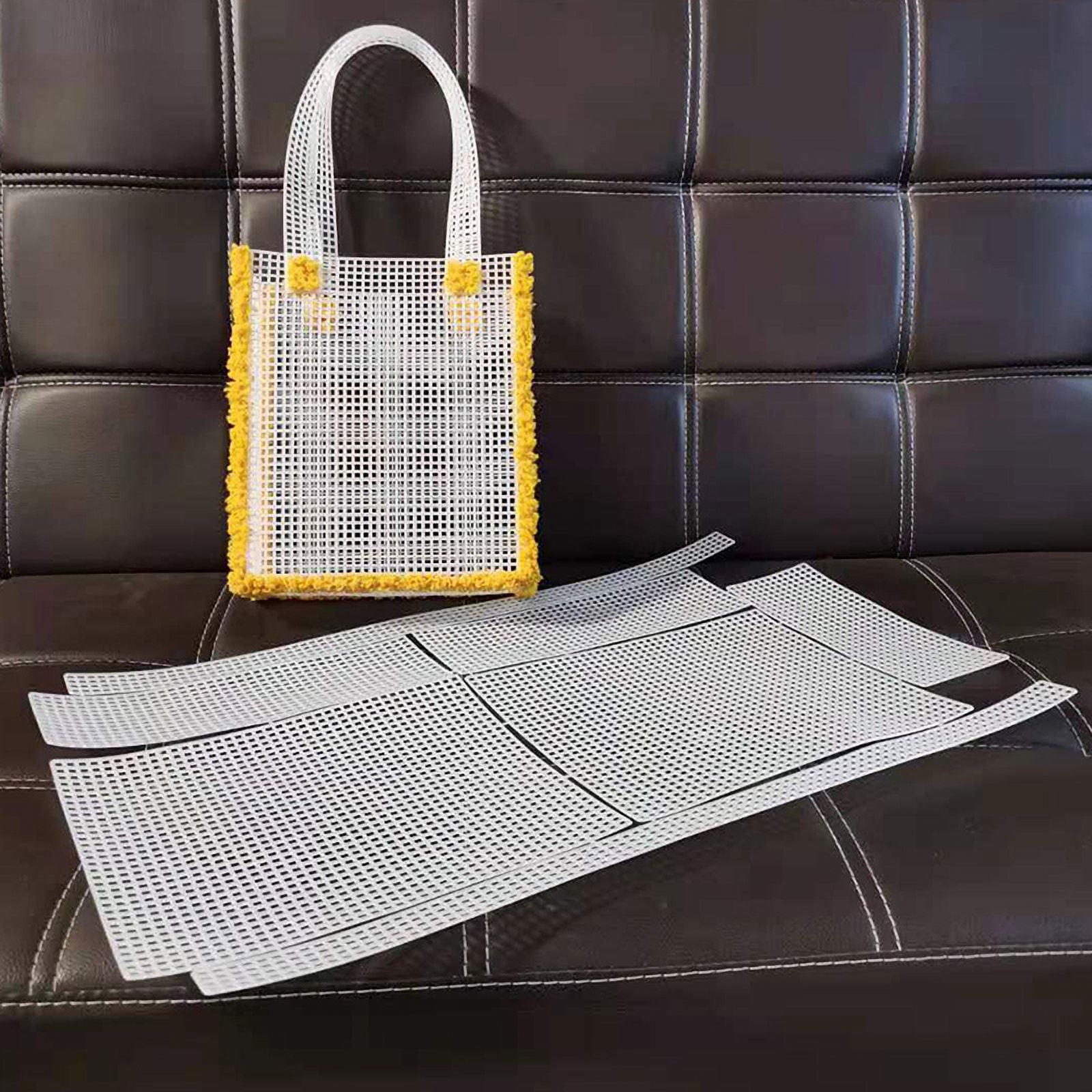 Plastic Mesh Cloth Grid Plate For Bags Making DIY Handcraft Bags