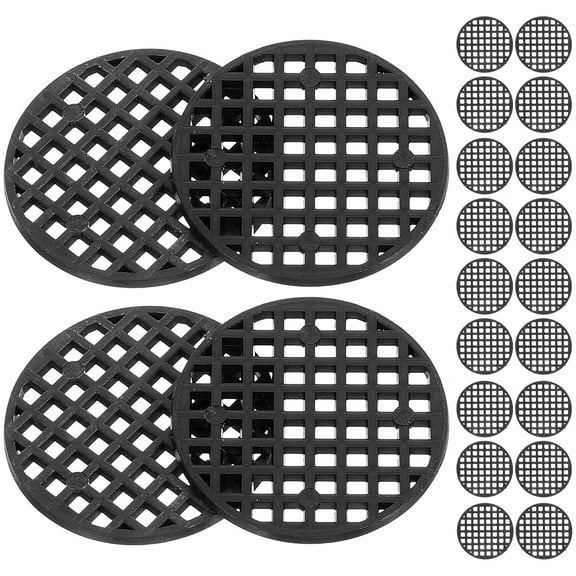 100 Pcs Plastic Mesh Pad Filters for Flower Pots, Leakproof Planter Screens, Garden Accessories Mat, Ideal Gift for Plant