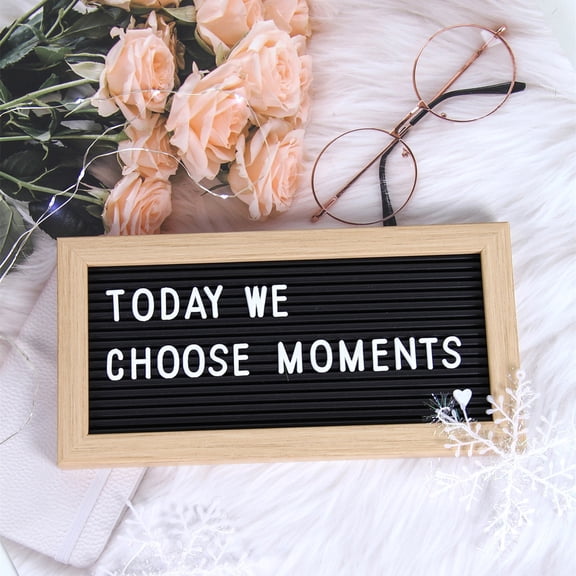 Plastic Message Board, Portable Display Board for Wedding Party Hotel "TODAY WE CHOOSE MOMENTS"