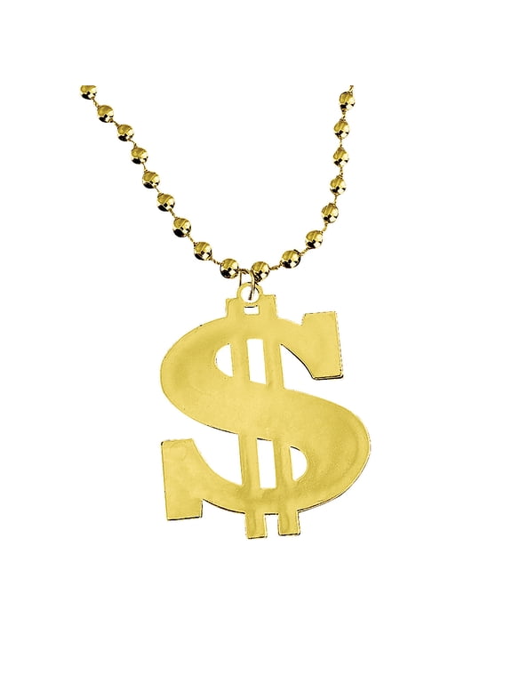 Fun Express Pendant Money Necklaces, Plastic, 30 Inch, 12 Count per Pack