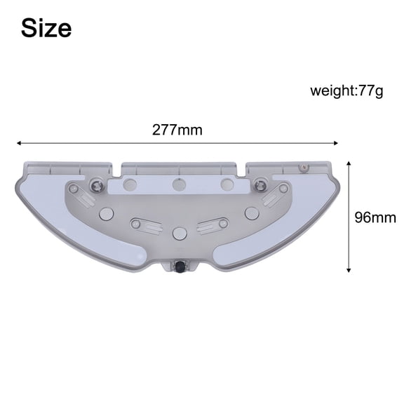 Plastic+Microfiber Mop Holder Mop Cloths Secure Attachment For X-PLORER SERIE 75 S+ Robot Vacuum Cleaner Parts Accessories