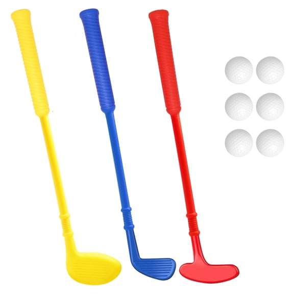 Plastic Mini Golf Clubs for 1 2 3 Year Old Toddlers Kids Golf Clubs Set for 4 5 6 7 8 Outdoor/Indoor Golf Toys Christmas Birthday Present for 3+Boys Girls