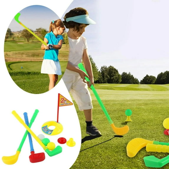 Plastic Mini Golf Clubs for Toddlers,Kids Golf Clubs Set,Outdoor/Indoor Golf Toys Christmas Birthday Present for Boys Girls