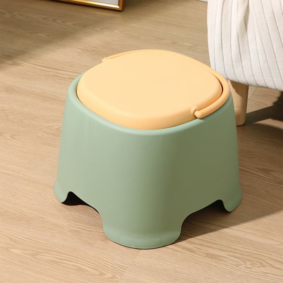 Zssyw Plastic Mini Stool - Lightweight and Sturdy Design for Home, Ideal for Living Room, Bathroom, and Shoe Changing, Thickened Mini Stool for Versatile Use