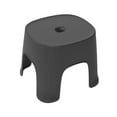 thumbnail image 1 of Plastic Mini Stool Thickened Lightweight - 8.1x7.7x6.3 Inch Sturdy Step Stool for Home Bathroom Shoe Changing Living Room Portable Seat(Black), 1 of 8