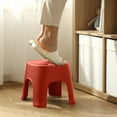 thumbnail image 1 of Plastic Mini Stool for Home - Thickenedm, for Living Room Bathroom Shoe Changing, Sturdy and Lightweight, Foot Stool Suitable for Kitchen (Red), 1 of 8