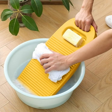 Plastic Mini Washboard Rectangle Washing Clothes Board, Non-Slip Laundry Washing Board, Household Washboard, Hand Wash Board, Manual Wash Clothes Laundry Pad Scrubbing Board for Household