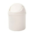 thumbnail image 1 of Plastic Mini Wastebasket Trash Can with Swing Lid, Tiny Desktop Waste Garbage Bin for Home, Office, Kitchen, Vanity Tabletop, Bedroom, Bathroom (1.5L Capacity), 1 of 6