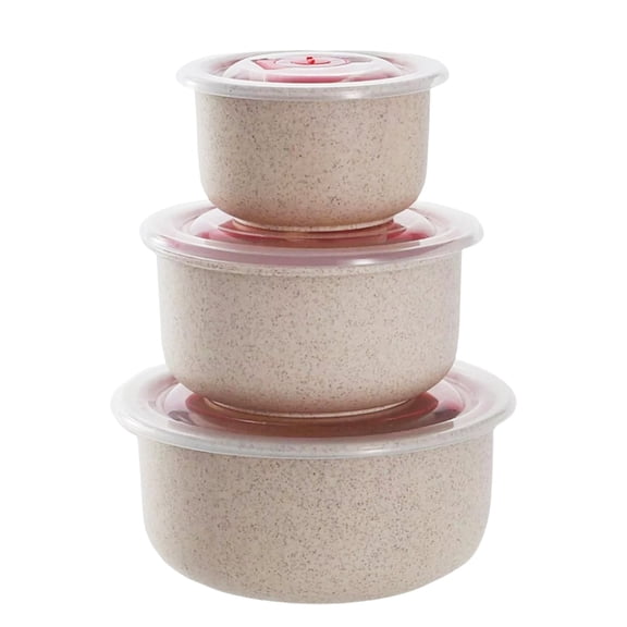 Plastic Mixing Bowls with Lids Set for Kitchen, 3 Pcs Nesting Bowls for Mixing, Baking, Prepping, Cooking and Serving Food, Mixing Bowls Dishwasher, Microwave Safe, Multisize