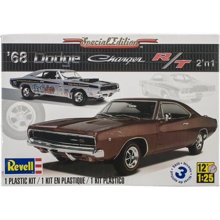 Plastic Model Kit '68 Dodge Charger 2-In-1 1:25