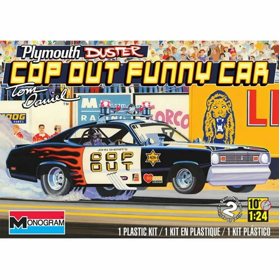Plastic Model Kit, Plymouth Duster Cop Out Car, 1/24