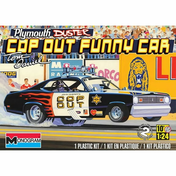 Plastic Model Kit, Plymouth Duster Cop Out Car, 1/24