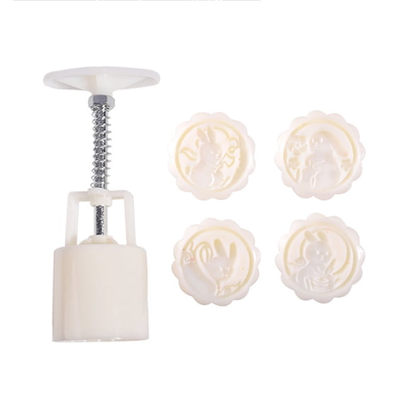 Plastic Mold for Mid-Autumn Festival Hand-Pressure Cake Moulds Decoration Press Molds