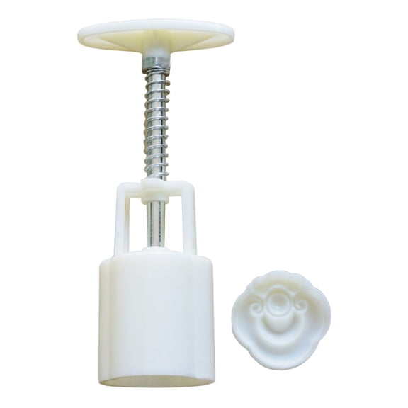 Plastic Mooncake Mold 30g Stamp Biscuit Cookie Cutter Hand Pressure Mould DIY Fondant Baking Tool Mid-Autumn Festival