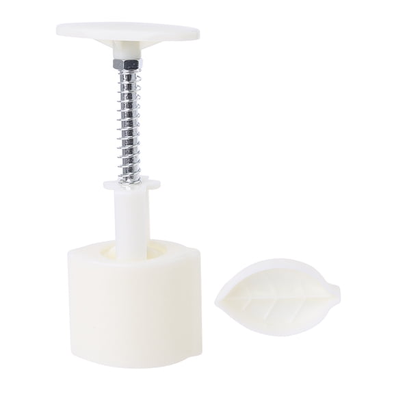 Plastic Mooncake Mold 50g Peanut Leaf Stamp Biscuit Cookie Cutter Mould DIY Fondant Baking Tool Mid-Autumn Festival