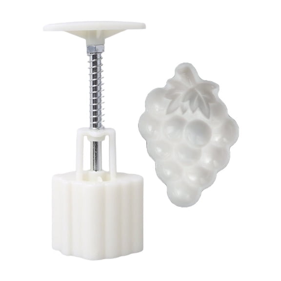 Plastic Mooncake Mold Grape Shape 3D Stamp Cookie Cutter Molds 25g Or 50g DIY Baking Accessories for Mid-Autumn Festival